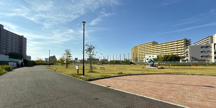 こみゃくを撮影できる大阪・此花区にある正蓮寺川公園をレポート