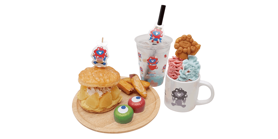 EXPO2025オフィシャルカフェ　らぽっぽリンクス梅田店｜見た目も楽しめるミャクミャクスイーツプレート